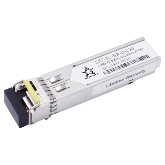 ALISTAR SFP-1G-BX-D-L20 SFP 1G 1SM WDM LC 20KM TX1550/RX1310nm DDM Модуль - Конвертери