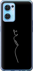 Чехол на Oppo Reno7 5G Силуэт1 "4590u-2669-17620"