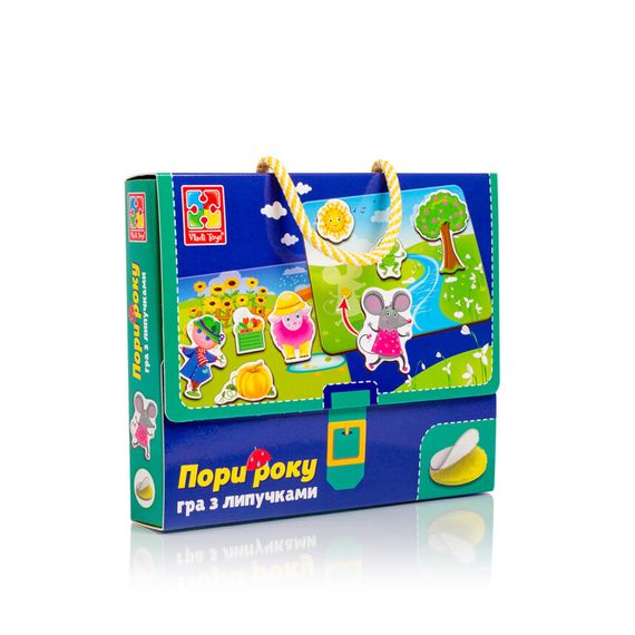 Гра настільна На липучках "Яка пора року" Vladi Toys VT1302-25 (укр) | Зображення 1