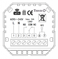 114341 Термостат з WiFi управлінням Tervix Pro Line для газового/електричного котла, білий | Зображення 1