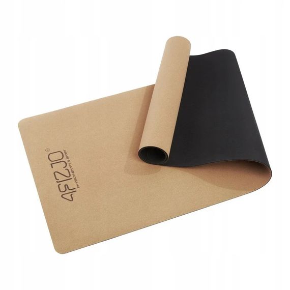 Спортивный коврик для йоги и фитнеса Cork 4FIZJO 4FJ0590, 183x61x0,4 см