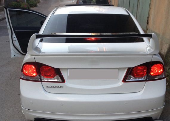 Спойлер RR-Type (під фарбування) для Honda Civic Sedan VIII 2006-2011рр | Зображення 4