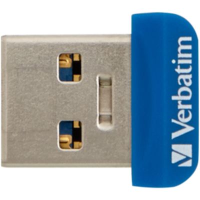 USB флеш накопитель Verbatim 16GB Store &apos;n&apos; Stay NANO Blue USB 3.0 (98709)