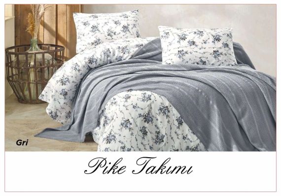 Постільна білизна з вафельним покривалом La Villa Mavi | Зображення 6