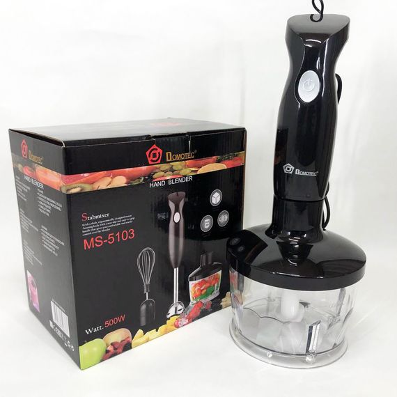 Блендер електричний занурювальний для дому DOMOTEC MS-5103 500 Вт, Блендер для супів і соусів JA-61 | Зображення 9