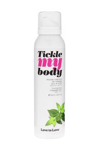 Масажна піна Love To Love TICKLE MY BODY (150 мл) зволожуюча, Свіжа м'ята