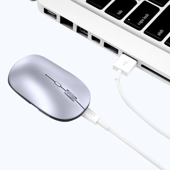 Беспроводная мышь WIWU WM110 Office Mouse (2.4G+Bluetooth) Silver | Зображення 6
