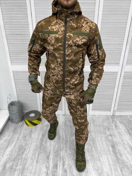 Весняний костюм софтшел піксель siege 31-2!