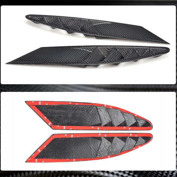 Накладки на Передний Бампер V1 (2011-2013, Карбон) для Ferrari 458 Italia | Зображення 3