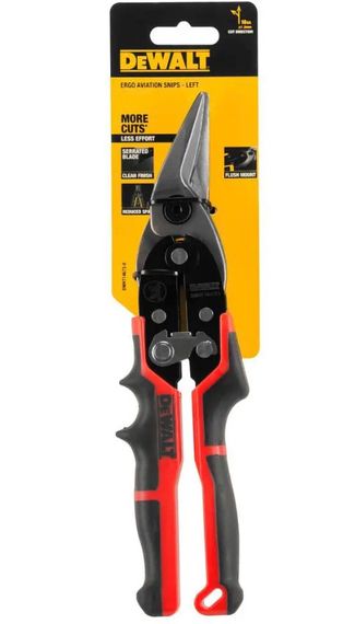 Ножиці по металу DeWalt ERGO Aviation довжиною 250 мм, ліві (DWHT14673-0) | Зображення 1