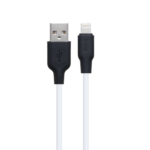 USB Hoco X21 Plus Silicone Lightning 0.25m | Зображення 1