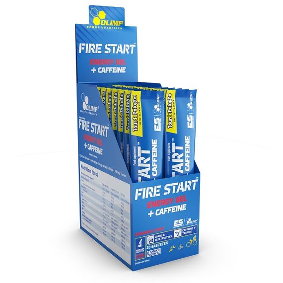 Енергетик Olimp Nutrition Fire Start Energy Gel+Caffeine 20 х 36 g Black Currant