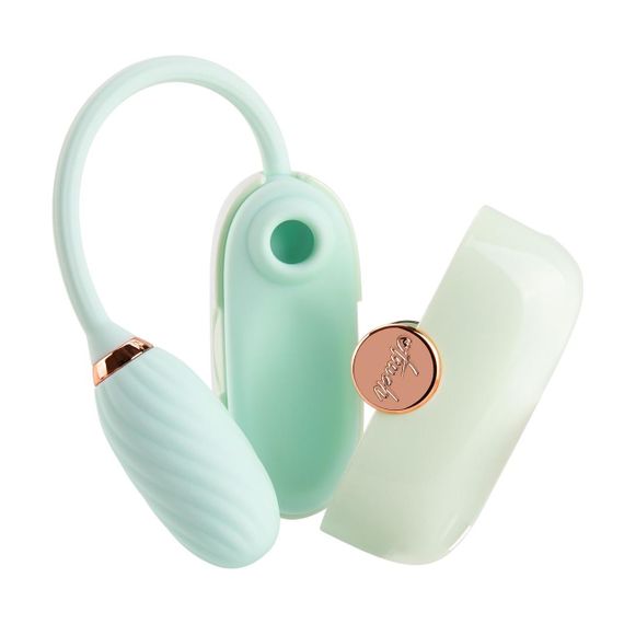 Вакуумний кліторальний стимулятор Otouch Louis Vibrate Teal з віброяйцем, у кейсі Sex Aura | Зображення 2