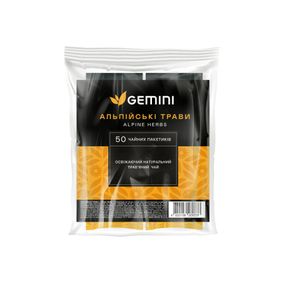 Чай Gemini в пакетиках Alpine Flield Альпійські трави 50 шт