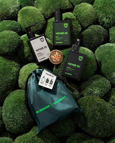 Подарунковий набір чоловічий Mr. Scrubber Charity Project "Чорний ліс" | Зображення 2