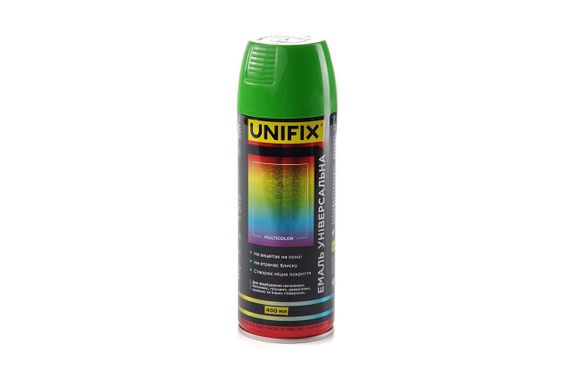 Эмаль универсальная Unifix - 400мл RAL 6018 зелено-желтый (951027)