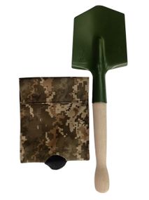 Мала піхотна саперна лопата хакі в чохлі М&М Вид 5 ММ-14 піксель (214428)