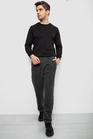 Спортивные штаны мужские на флисе, цвет серый, 244R41597 | Зображення 1