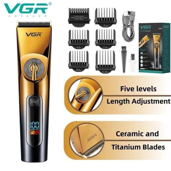Машинка для стрижки волосся та бороди VGR V-663 (43022-V663_586) | Зображення 2