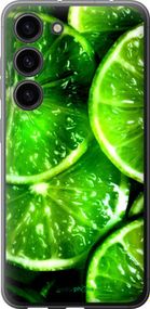 Чохол на Samsung Galaxy S23 Зелені часточки лимона "852u-2907-2448"