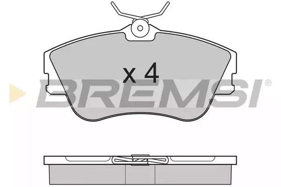 Колодки передні гальмівні T4 1.9TD/2.4D 99 (R15) (невент.диск), Bremsi (BP2625) | Зображення 2