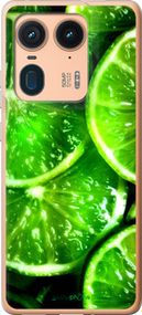 Чохол на Motorola Moto X50 Ultra Зелені часточки лимона "852u-3866-2448"