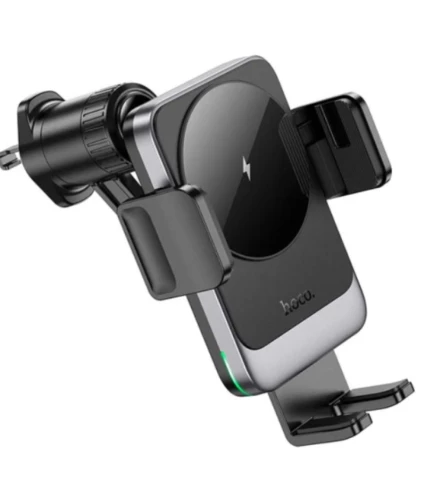 Автомобільний утримувач Hoco HW13 Wireless з функцією бездротової зарядки 15W 2A, Black | Зображення 2
