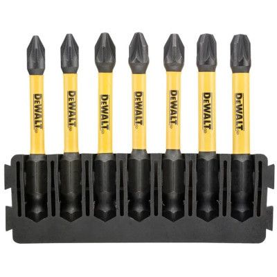 Набор бит DeWALT в касете для Tough Case, FlexTorq, L=57 мм, Рz2 - 7 шт. (DT70821)