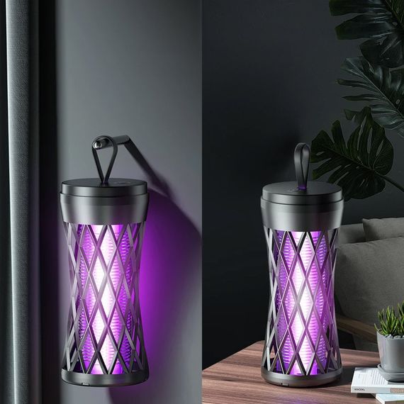 Ловушка для насекомых с UV подсветкой TX-WD02 with battery 1200 mAh Black | Зображення 1