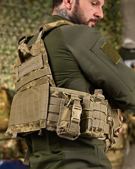 Плитоноска 4 точки сброса 7.62 пиксель   ПП4631 | Зображення 4