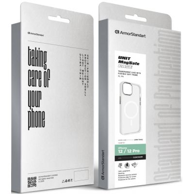 Чехол для мобильного телефона Armorstandart Unit MagSafe Apple iPhone 12/12 Pro Matte Clear Silver (ARM70444) | Зображення 5