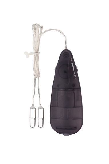 Мини-вибропули серебристые CHISA Hi-Basic Mini Twins Bullet с черным проводным пультом Sex Aura | Зображення 1