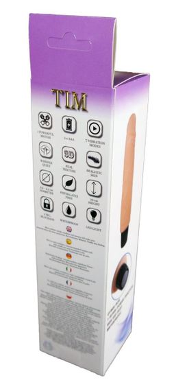 Вібратор BOSS Cyberskin - TIM, ( 7 режимів вібрації, довжина 20 см, діаметр 4,2 см ) BS4600007 sexstyle | Зображення 3