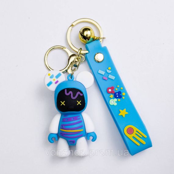 Дитячий брелок Bearbrick 4×6.5 (см) для ключів, на сумку і рюкзак (рандом) HP-55-28 | Зображення 1