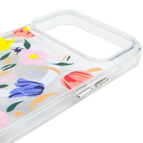 TPU+PC чехол Clear Garden with MagSafe для Apple iPhone 17 Pro (6.3") Tropical Art | Зображення 3