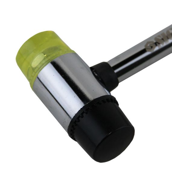 Молоток-киянка Sigma з гумово-поліуретановим бойком 370 г металева обгумована рукоятка (4317151) | Зображення 1