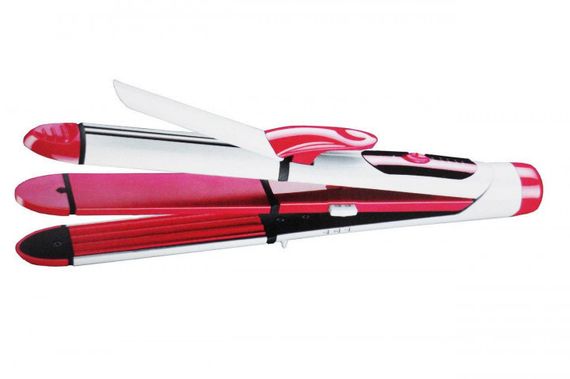 Мультистайлер утюжок  плойка гофре Gemei GM-2966 для волос с насадками стайлер для завивки выпрямитель