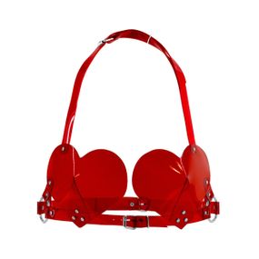 Лиф Сердце Feral Feelings - Hearts Bra Red Trasparent sexstyle