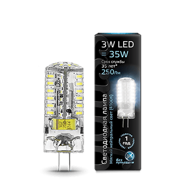 Лампа Gauss LED G4 AC150-265V 3W 4100K