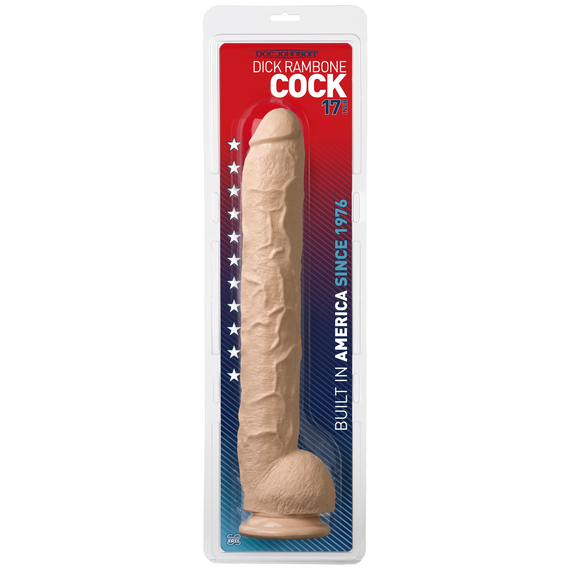 Фалоімітатор Doc Johnson Dick Rambone Cock White, діаметр 6 см, довжина 42 см, ПВХ Sex Aura | Зображення 2