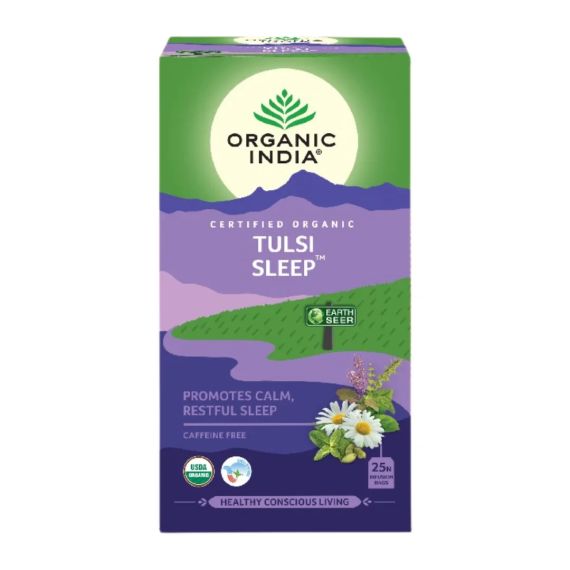 Трав’яний чай Туласі Здоровий сон  25 пакетиків Organic India 801541507580