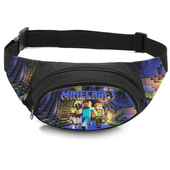 Сумка-бананка детская с принтом Minecraft поясная сумка для мальчика (4511)