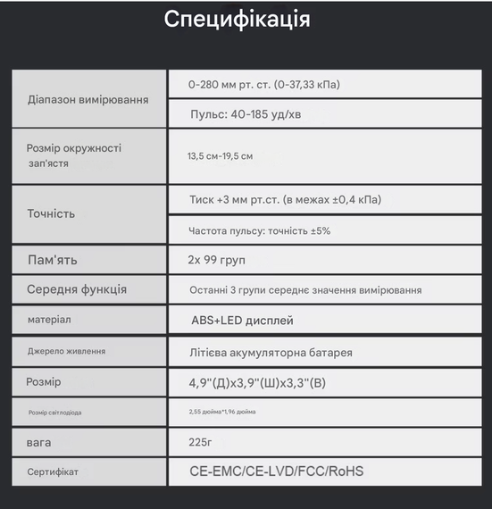 Тонометр автоматичний на зап'ястя з голосовим асистентом цифровий від акумулятора електронний з USB зарядкою | Зображення 2