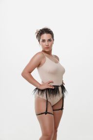 Гартер-пояс з пір'ям Balconette