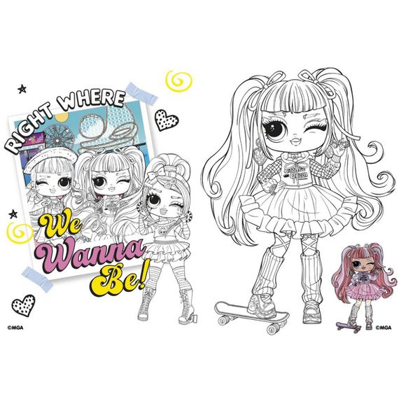 Детская книга-раскраска "Tweens Emma Emo" LCB8 со стикерами | Зображення 1