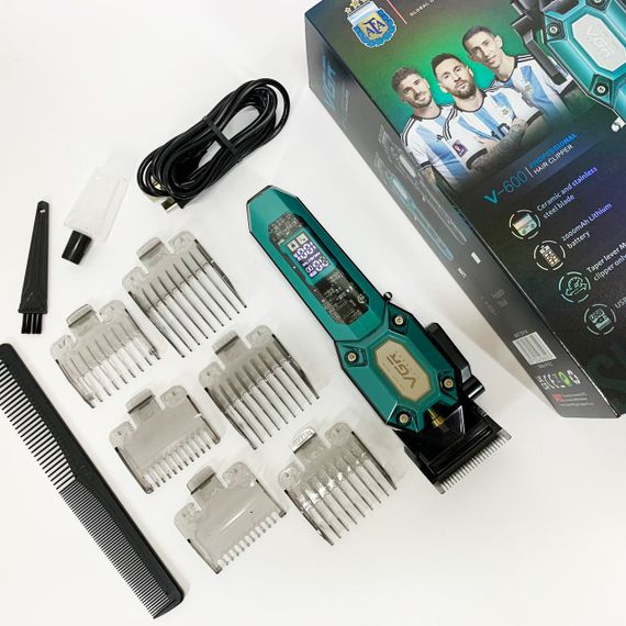 Домашняя машинка аккумуляторная для стрижки волос, Триммер для стрижки волос мощный KT-11 | Зображення 7