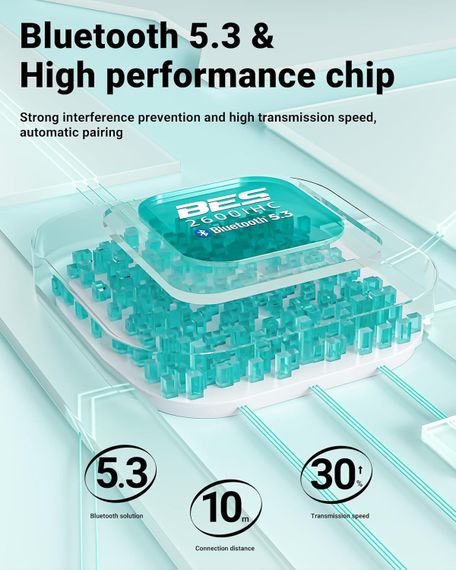 Навушники TWS Acefast T9 porcelain white | Зображення 2