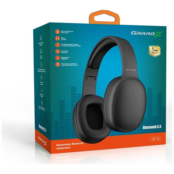 Навушники Grand-X GB-11B Black (GB-11B) | Зображення 4