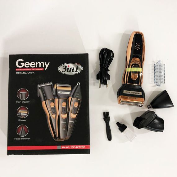 Професійна електробритва бритва для бороди GEMEI / Geemy GM-595, Бритва сітчаста професійна TZ-42 | Зображення 8