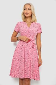 Платье софт с принтом, цвет пудровый, 230R0032